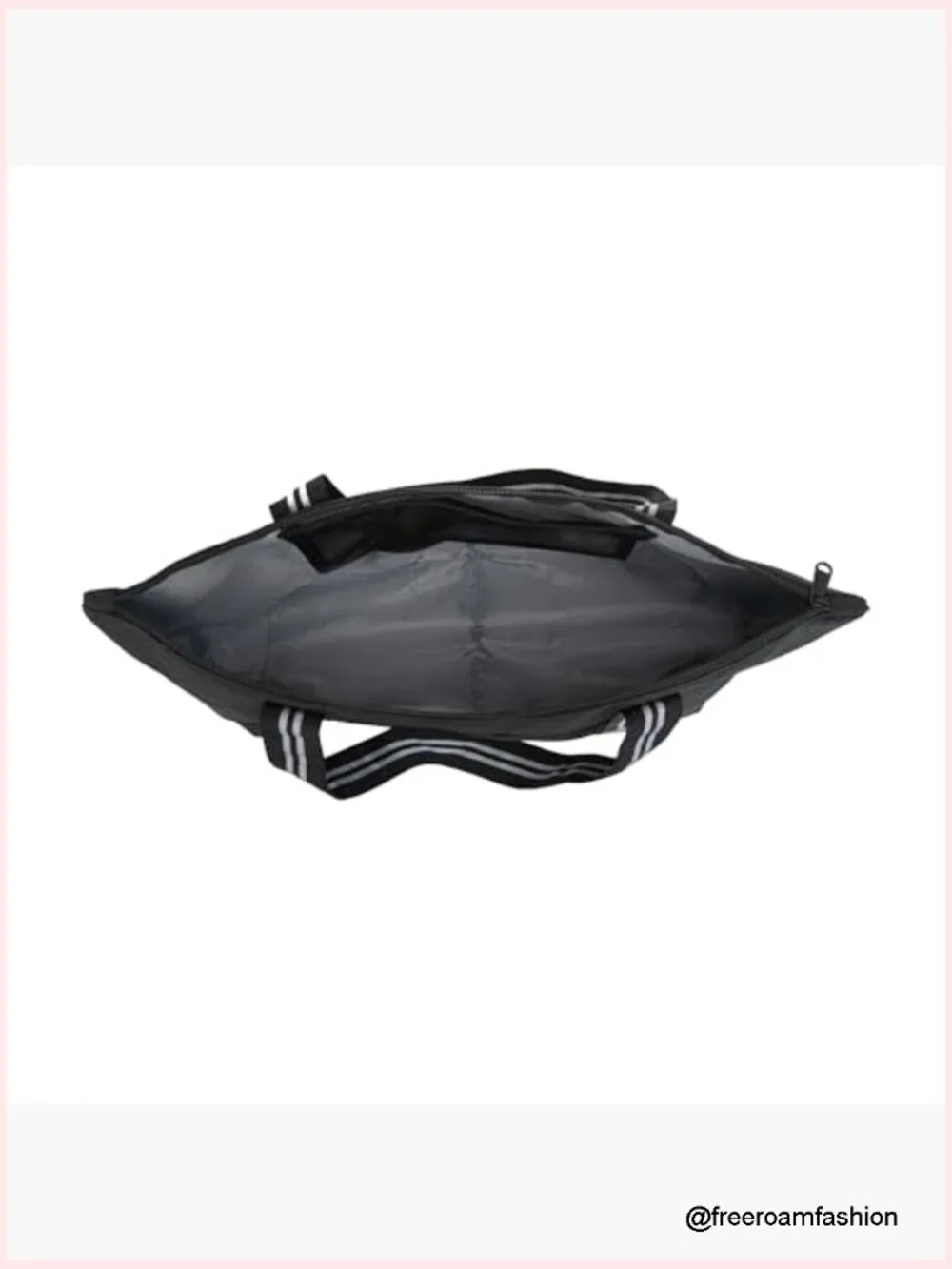 Durable Polyester Tote Bag with Zip Closure and Mesh Pockets - Picture 5 of 6